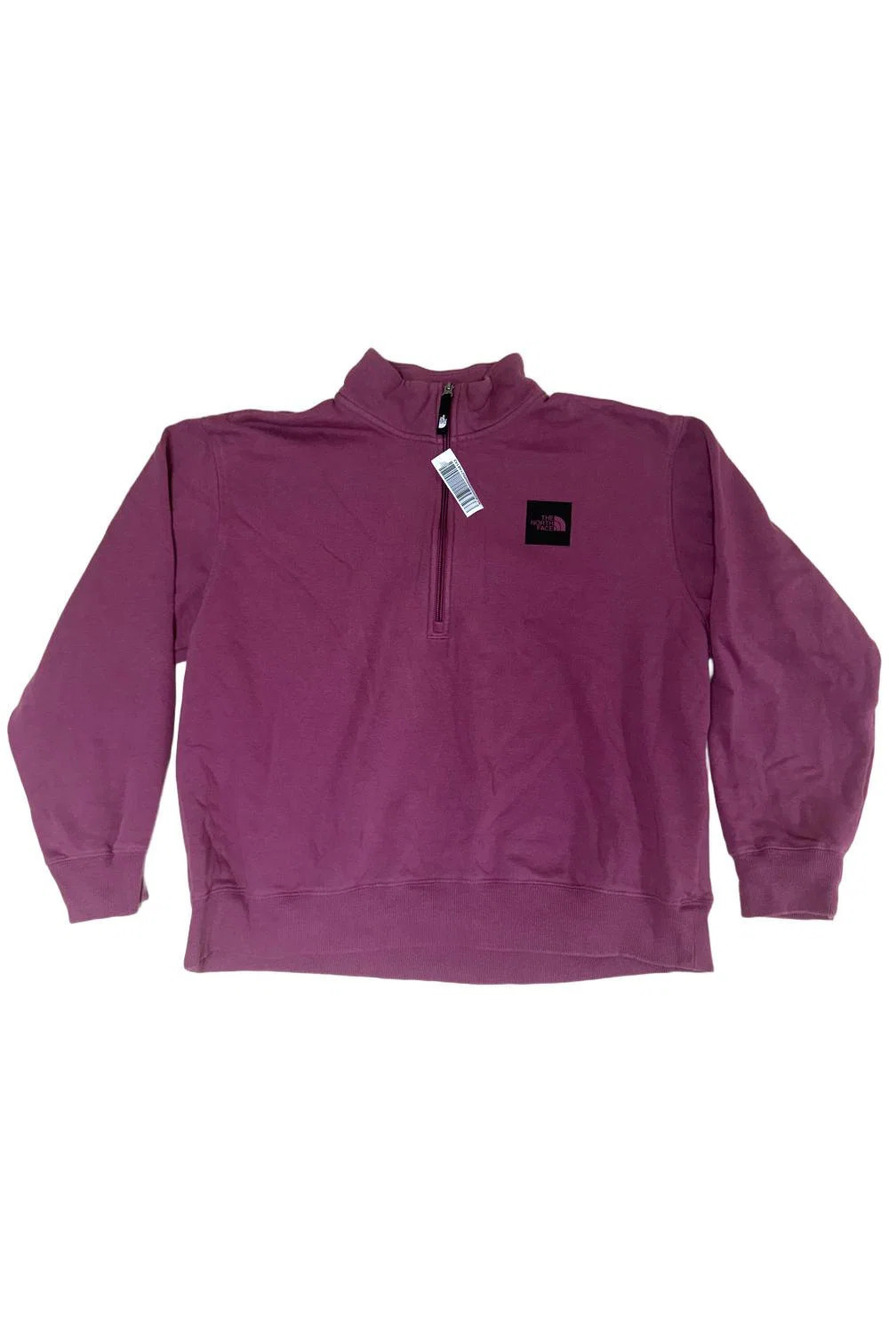 The North Face Women's Box Half Dome 1/4 Zip Purple - Regular